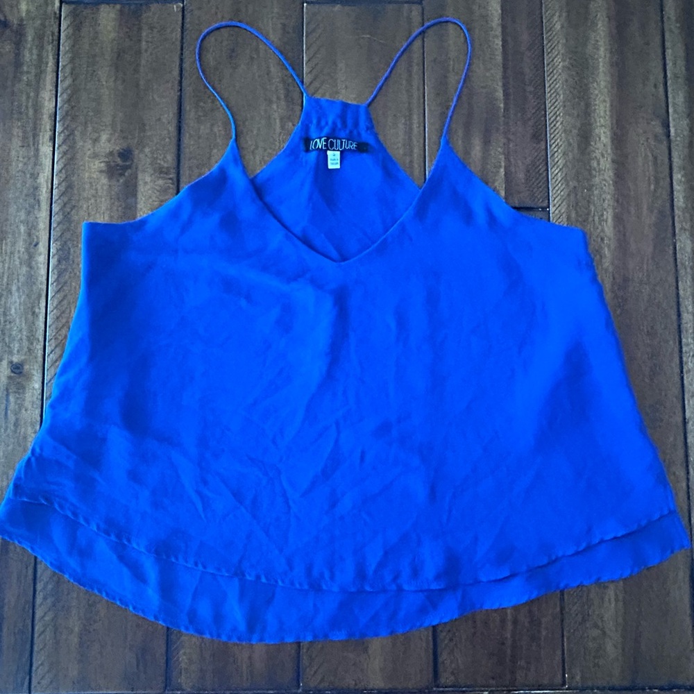 Love Culture Cobalt Blue Spaghetti Strap Cami